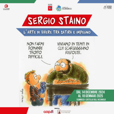 Sergio Staino, l’omaggio a Scandicci fino al 18 gennaio